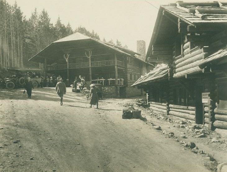 historic image of the St Mary Chalets complex